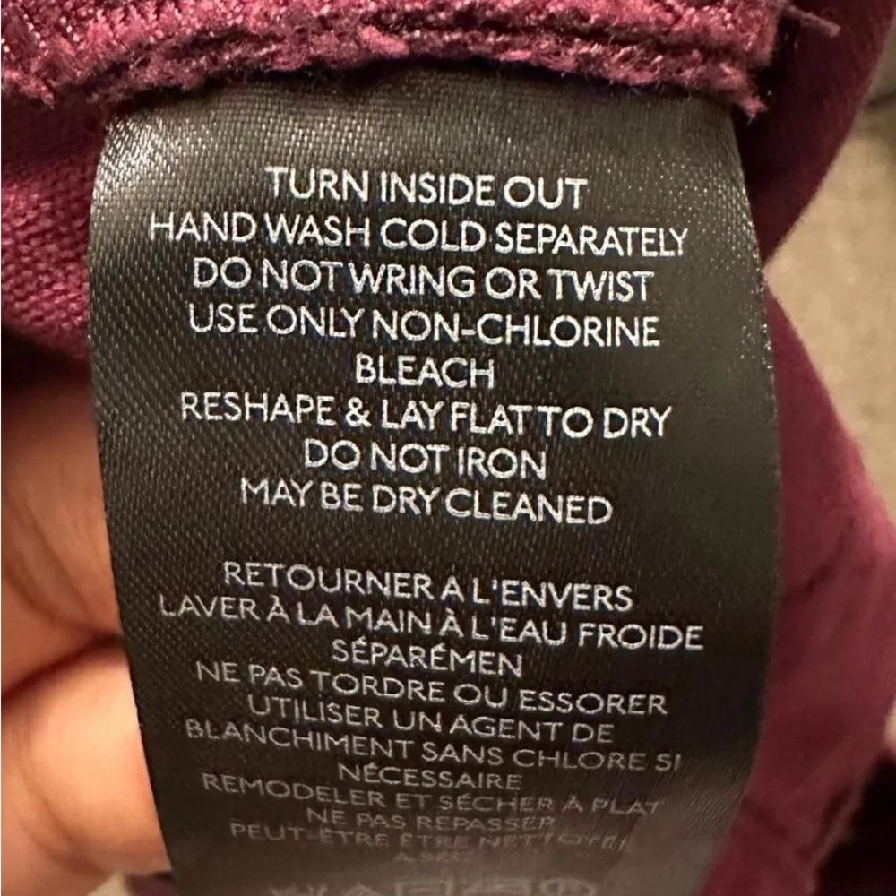 Pilcro Faux Leather Burgundy Pants - Picture 5 of 5